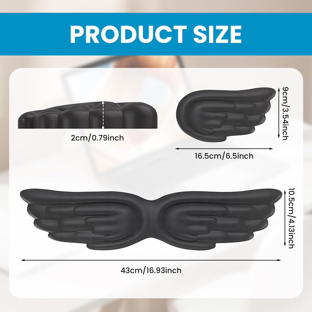 ZORBES Silicone Forearm Rest Pad for Typing and Gaming featuring Non Slip Base | Soft Memory Foam Wrist Support