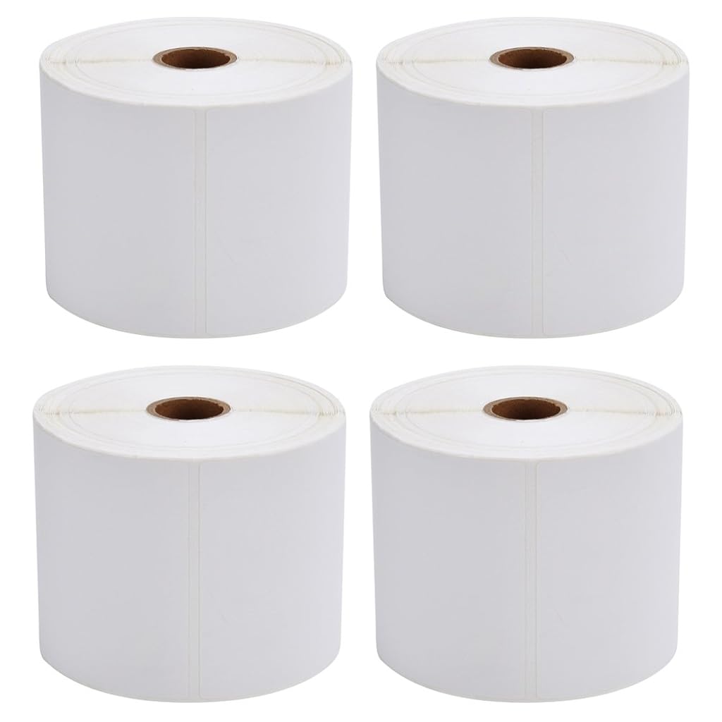 Climberty® MFLABEL 4 Rolls of 450 Direct Thermal Shipping Labels 4x6 for Zebra 2844 Zp-450 Zp-500 Zp-505