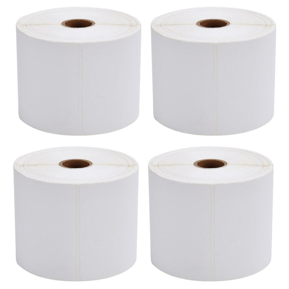 MFLABEL Direct Thermal Shipping Labels for Zebra Printers 4x6 in 4 Rolls of 450 | Strong Adhesive