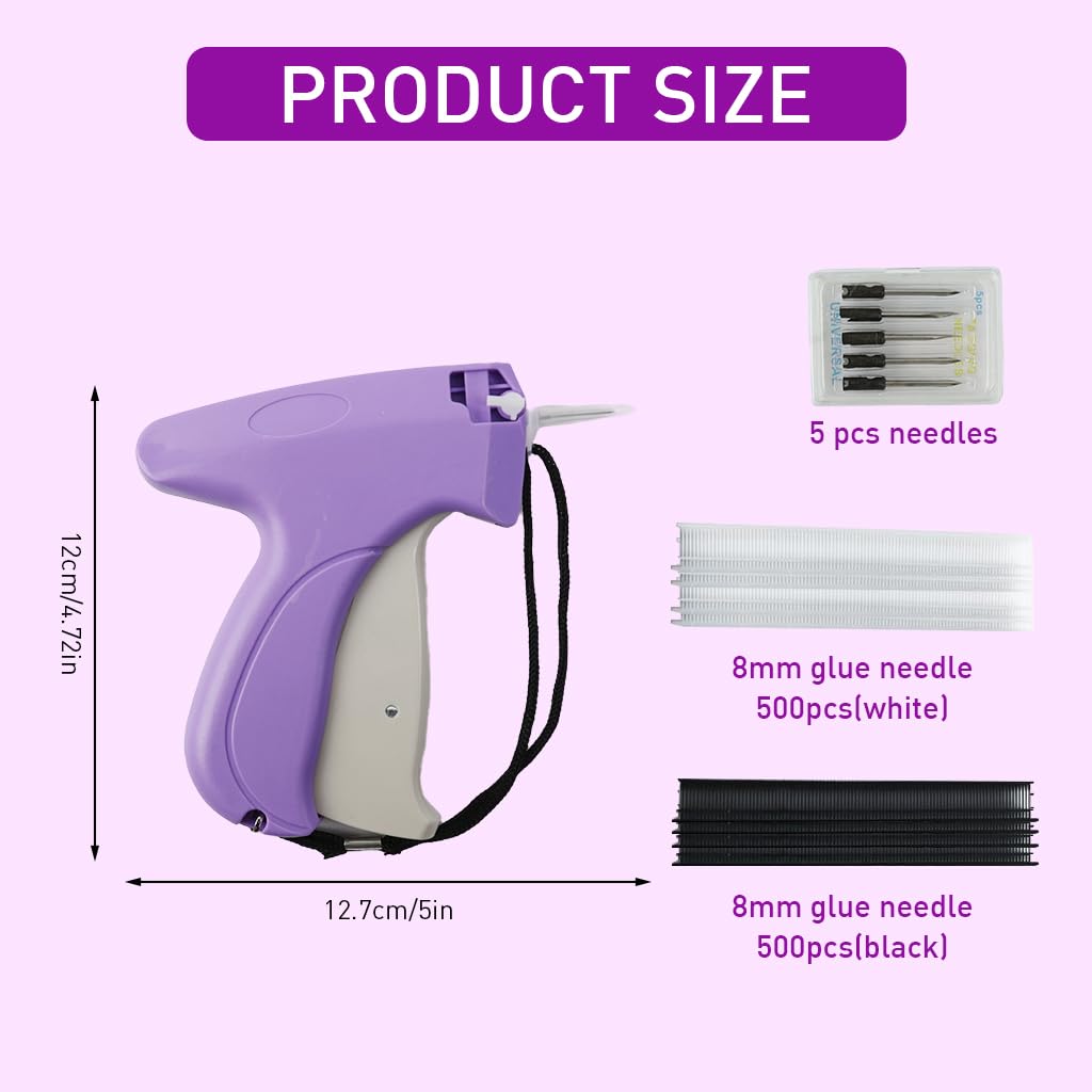 Supvox® Quick Clothing Fixer Handheld Sewing Machine Quilt Tacking Gun Micro Stitching Machine Tagging Stitch Tool Kit for Clothing Quilting Tailoring