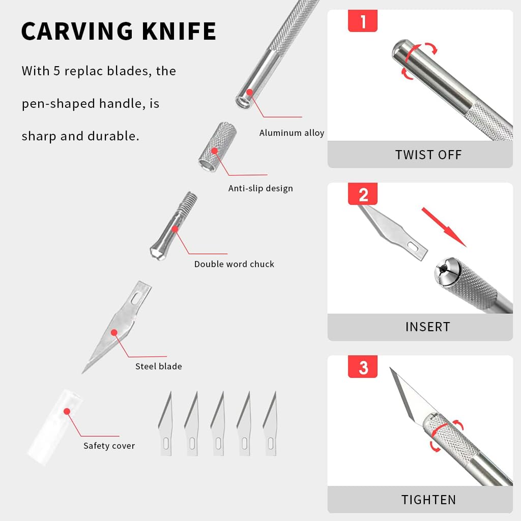 Serplex Car Window Tint Application Tool Kit with 42PCS Squeegees and Utility Cutter Set | for Vinyl Wrap Installation