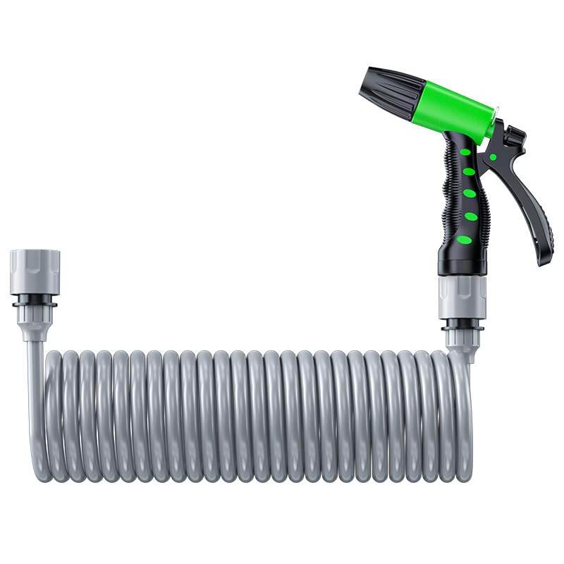 HASTHIP® 32.8ft Telescopic Garden Hose with High Pressure Sprayer, Flexible EVA Garden Hose, Universal Quick Connector, Switchable Spray Modes, Kink-Free Gardening Hoses for Lawn, Plants, Car Washing