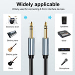ZORBES® Instrument Audio Cable 6.35mm to 6.35 mm Audio Cable, 1/4-inch to 1/4-inch Cable Audio Cable 6.6ft Audio Cable for Electric Guitars, Basses, Keyboards, Mixing Boards