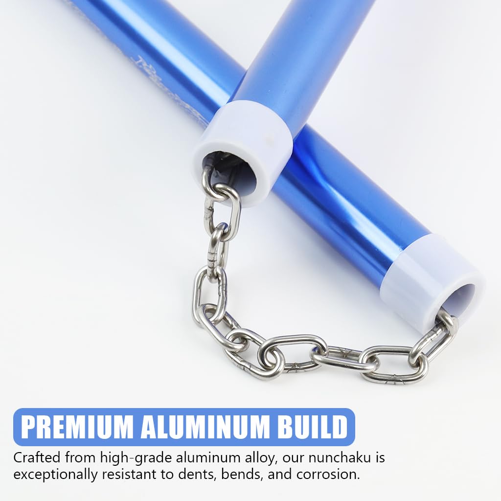 Optifit Nunchucks for Martial Arts Training featuring 360 Degree Rotation and EVA Foam Grip