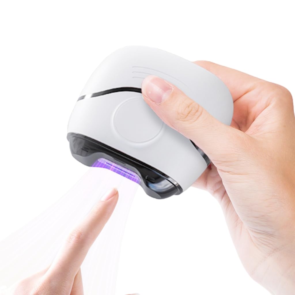 ZIBUYU Mini Baby Nail Clipper Electric Nail Clipper Safe Nail Trimmer Quiet Baby Nail Clipper Anti-splash Electric Nail Trimmer with Nail Dust Bin Battery Operated Nail Clipper for Baby, Adult