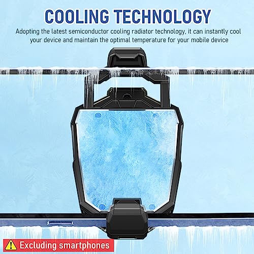 Verilux® Phone Cooler for Gaming,Universal Moblie Cooler with Two Cooling Speeds,Mobile Phone Radiator Case for iPhone Android Smartphones from 4.5 to 7in Cell Gaming 3 PCS