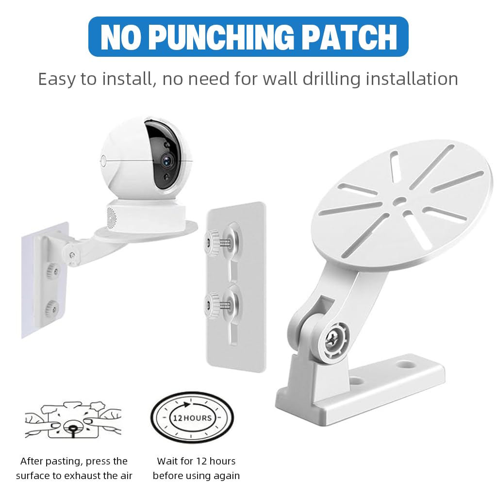 ZORBES Security Camera Wall Mount for Indoor Outdoor Use with Screw Fixing | 3Pcs Adjustable Stand