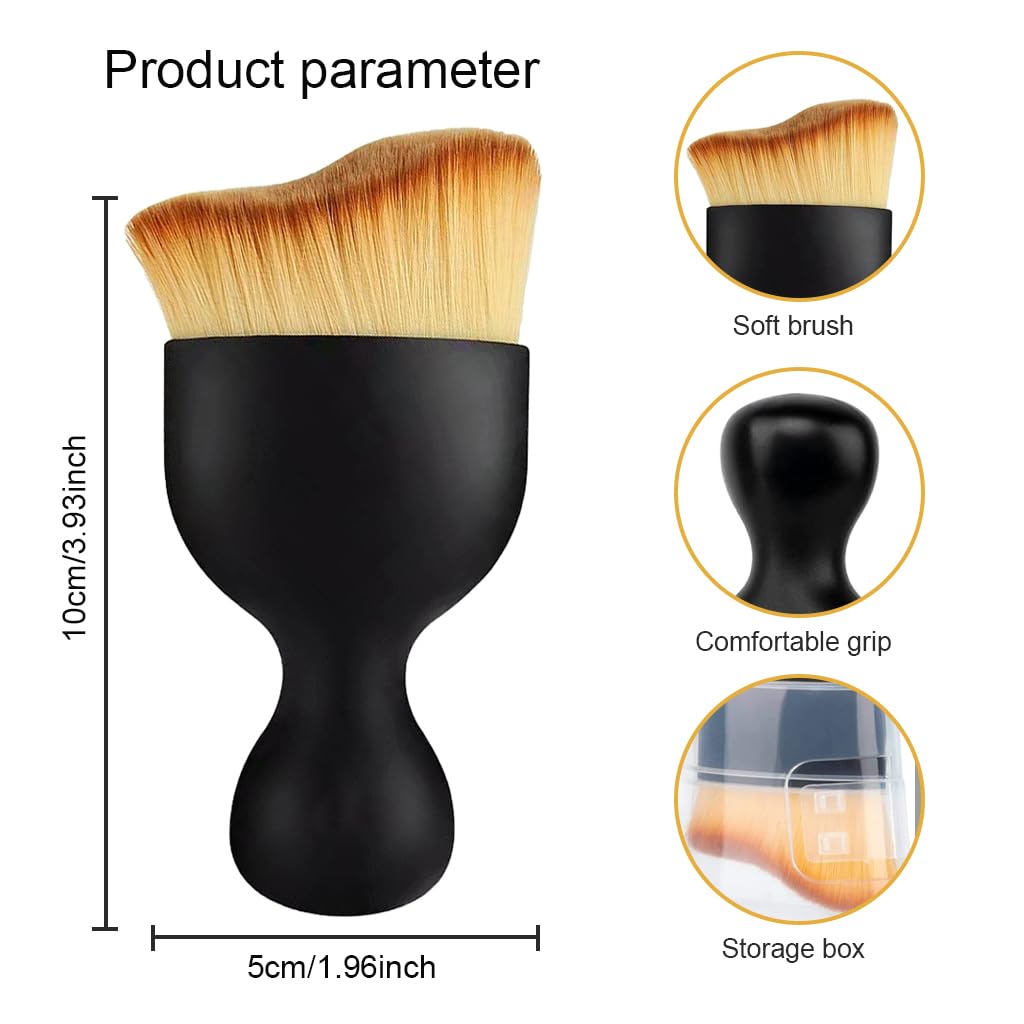 STHIRA Car Brush for Detailing Interior featuring Soft Nanofiber Bristles 2 Pack | Scratch Free Dusting Tool for Dashboard and Vent Cleaning