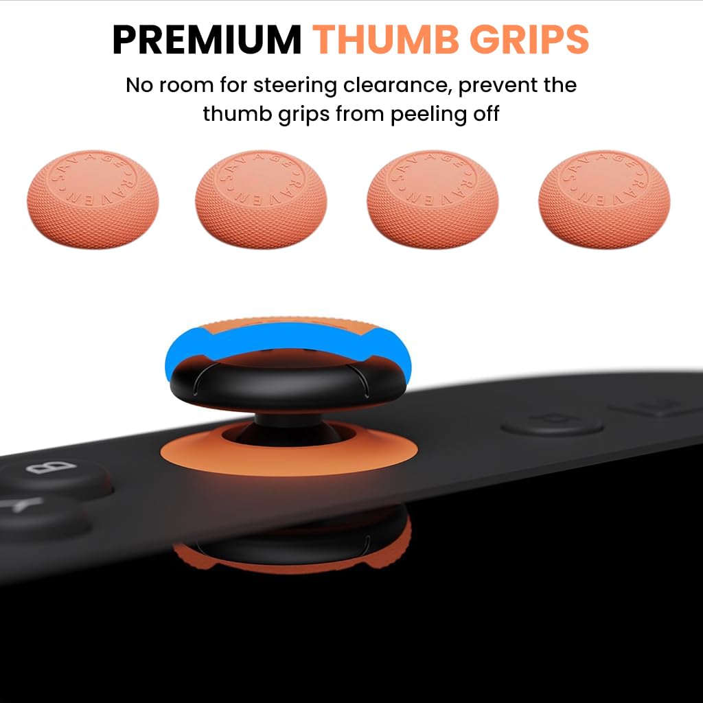 ZORBES Thumb Grips for Switch Joy-Con featuring 3 Pairs Anti-Slip Silicone Caps | Enhanced Gaming Control