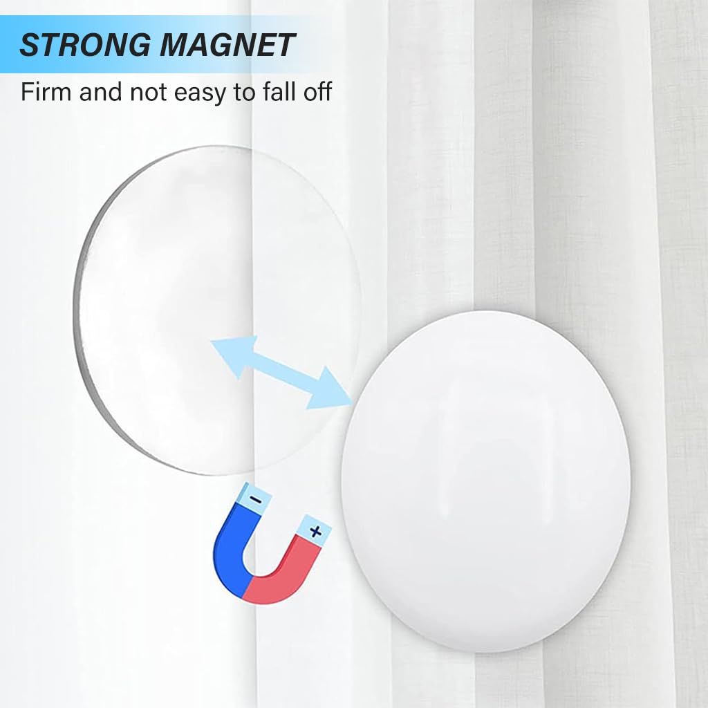 HASTHIP Curtain Weights for Drapes and Shower Curtains featuring Strong N45 Magnets | Set of 3 Pairs