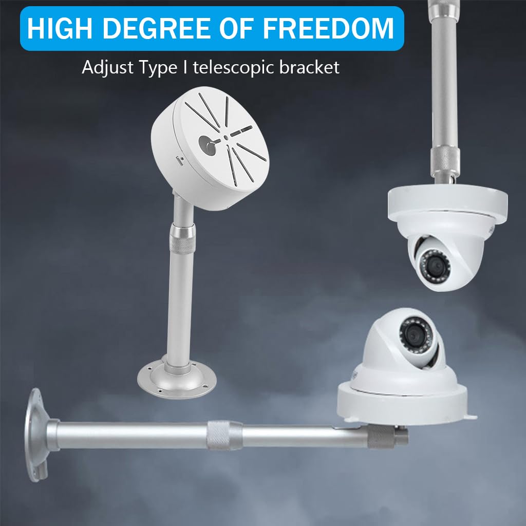ZORBES Security Camera Mount for CCTV and IP Cameras with 7.8–15.7 in Telescopic Aluminum Arm