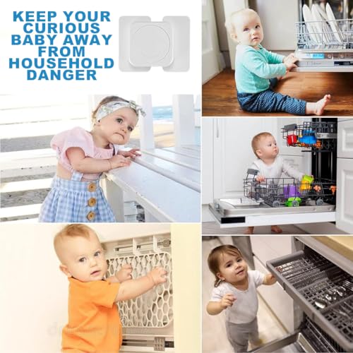 SNOWIE SOFT® 8PCS Cabinet Locks Safety for Drawer Child-Proof Lock Anti-Pinch Self Adhesive Furniture for Door Baby Products Home