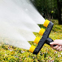 Supvox® Garden Water Pipe Sprayer 4 Nozzle Irrigation Sprinkler Larger Irrigation Area Garden Sprayer Nozzle with Flow-Adjustment Connector