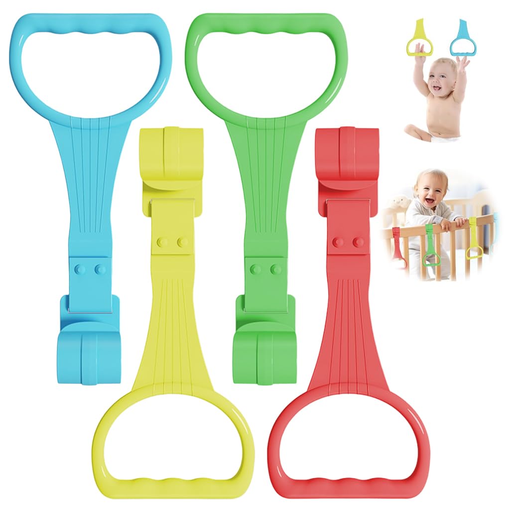 SNOWIE SOFT Baby Pull Up Ring for Crib with Anti Slip Grip featuring PP Material | Aids Standing and Walking Training for Babies 6–18 Months