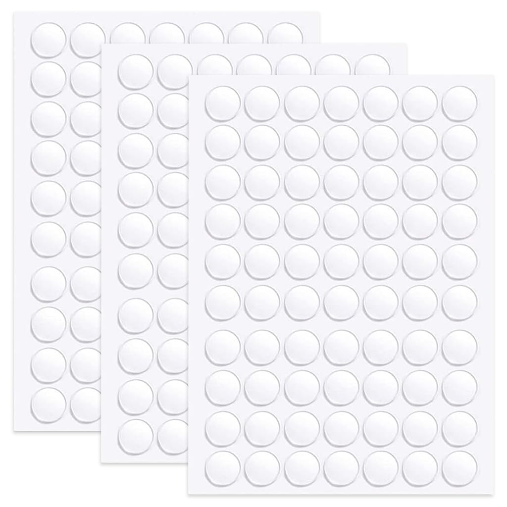 ZIBUYU® 210Pcs Balloon Glue Dots Double Side Acrylic Balloon Glue Dots 0.39 inches Mini Balloon Glue Dots Balloon Adhesive Dots for Party Balloon Decorations, DIY Art