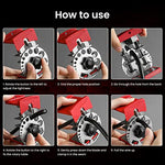 Serplex® Handheld Quick Wire Stripper Tool with 10 Blade, Stainless Steel Disc, Multifunction Cable Wire Stripper for All Standard Round Cables, Wire Cable Cutter Copper Wire Stripping Tool