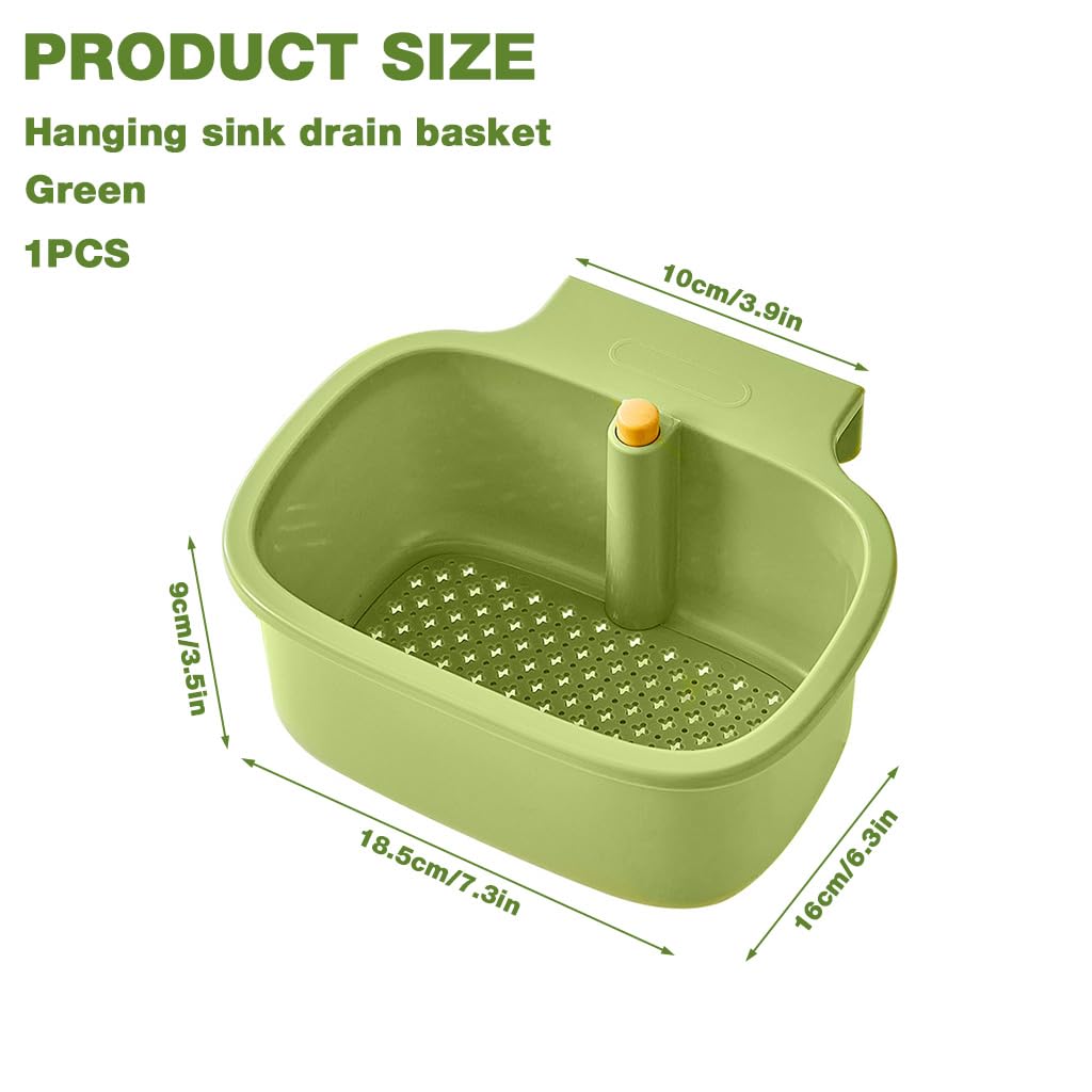 Supvox Kitchen Sink Strainer Basket for Faucet Hanging and Easy Food Waste Draining
