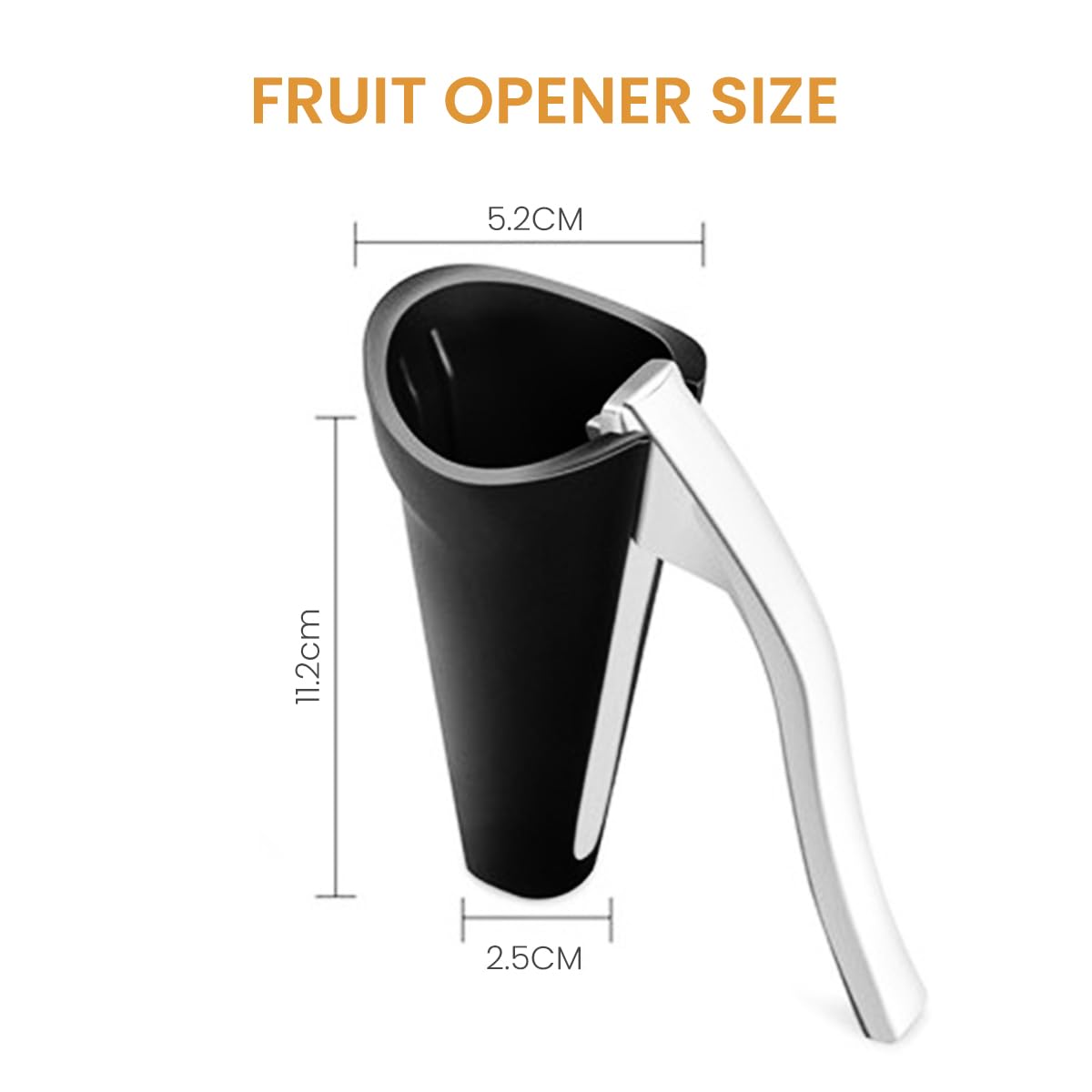 HASTHIP Nutcracker for Walnuts and Hard Shell Nuts featuring Cone Shape and Lever Handle | 3PCS Set