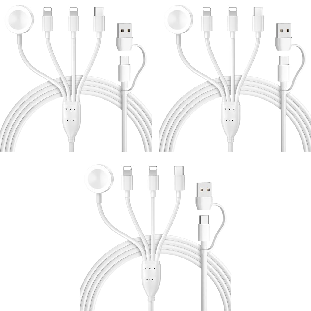 Verilux Watch Charger Cable for Apple with 2 in 1 USB C Port and 5.9FT Length | Magnetic Charging