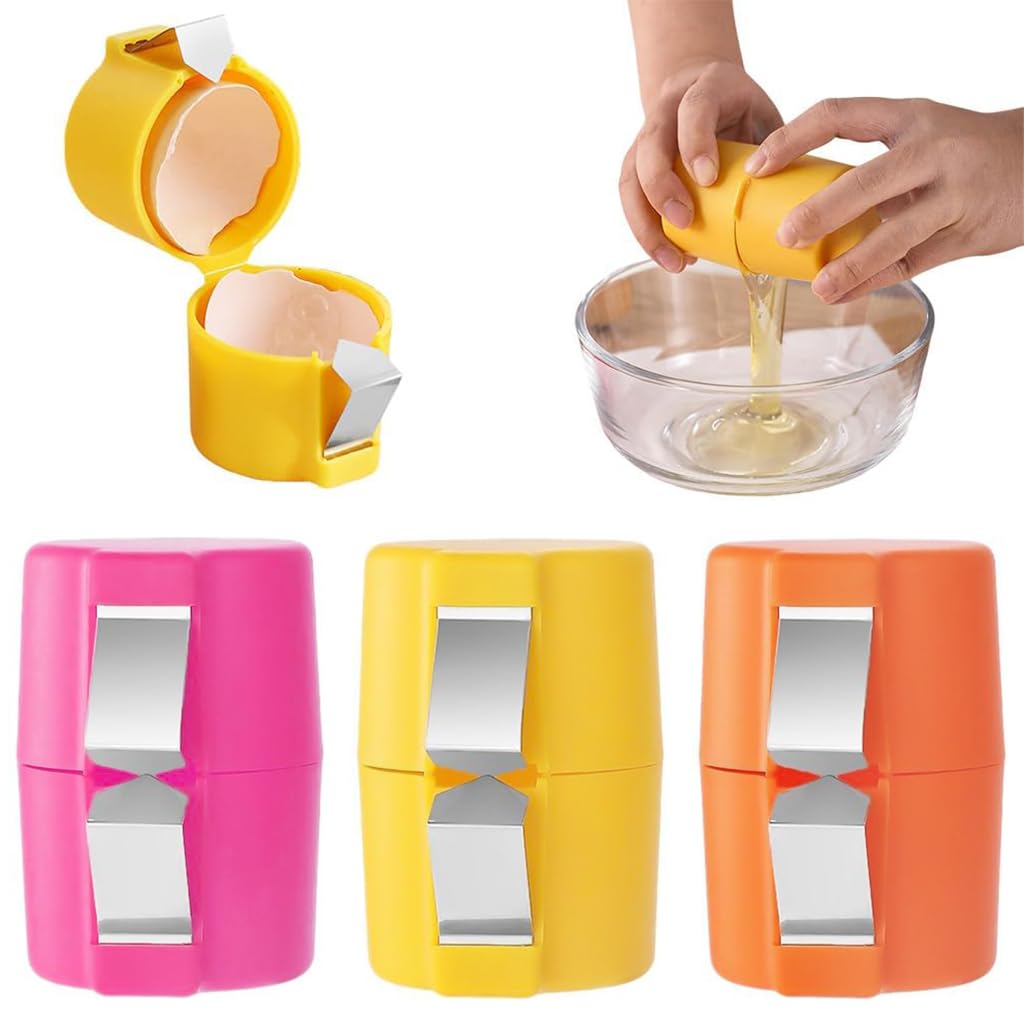 HASTHIP® 3Pcs Egg Topper Cutter Tool Egg Cracker Tool Egg Shell OpenerHard Boiled Egg Peeler Egg Cracker Tool for Eggs Kitchen Gadgets Egg Cracking Tool Handheld