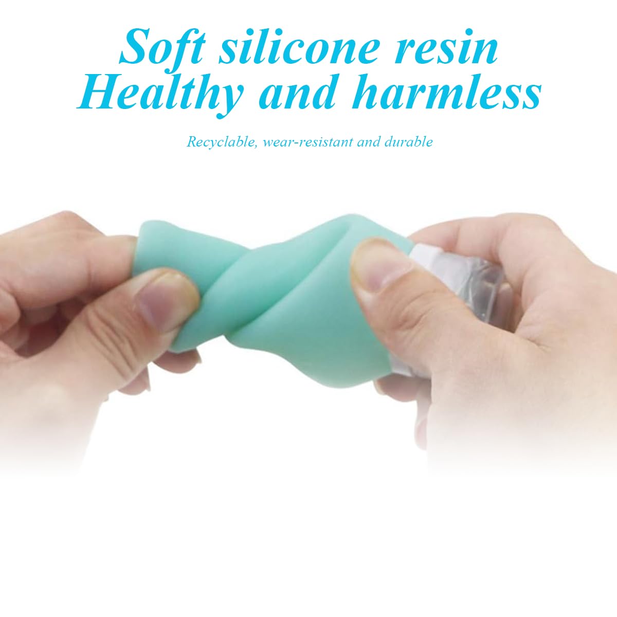 MAYCREATE Travel Bottles for Toiletries with Carabiners featuring 3 Pack 90ml Soft Silicone | Leakproof Refillable Containers