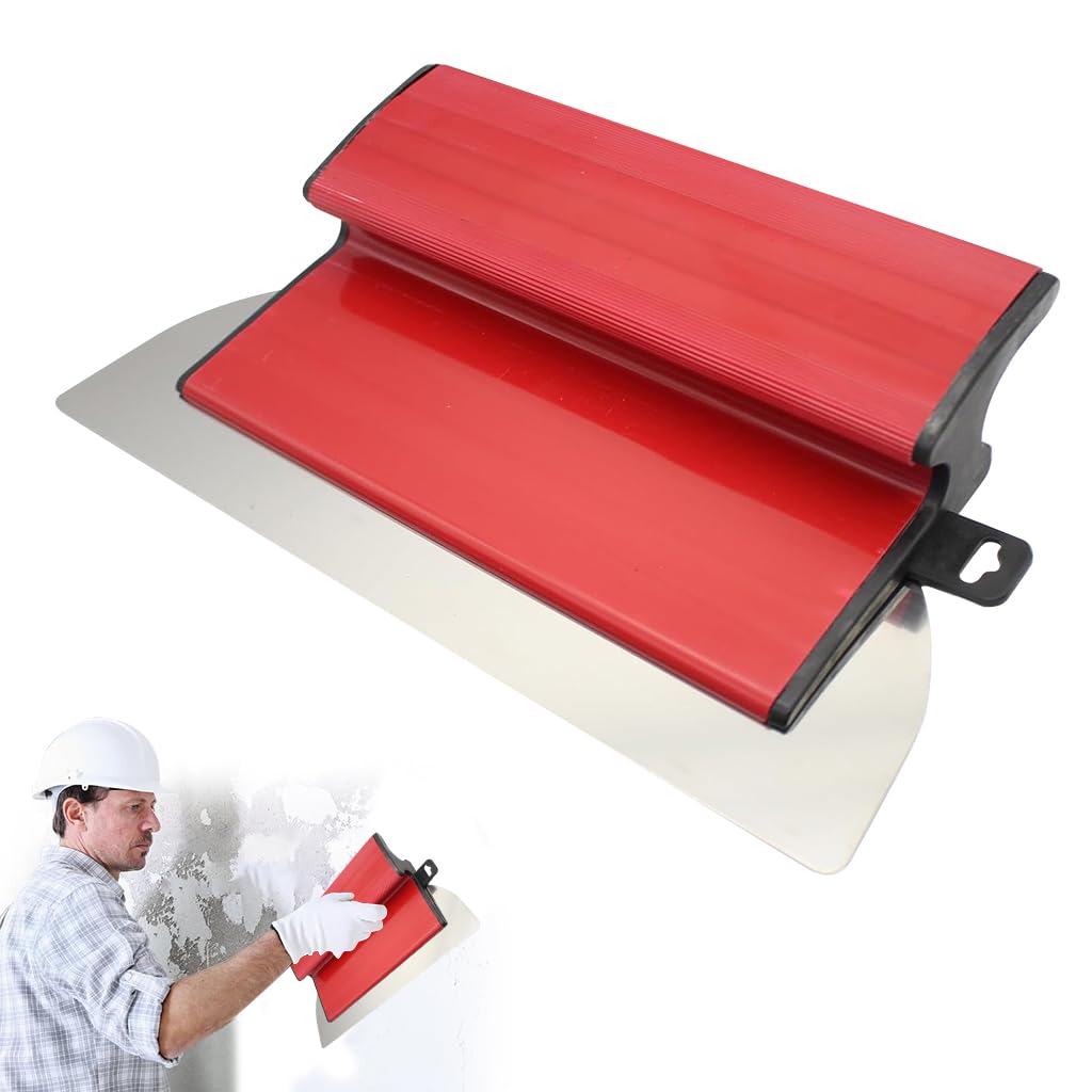Serplex Skimming Blade for Drywall Finishing with 9.84 in Stainless Steel Blade and Ergonomic Handle