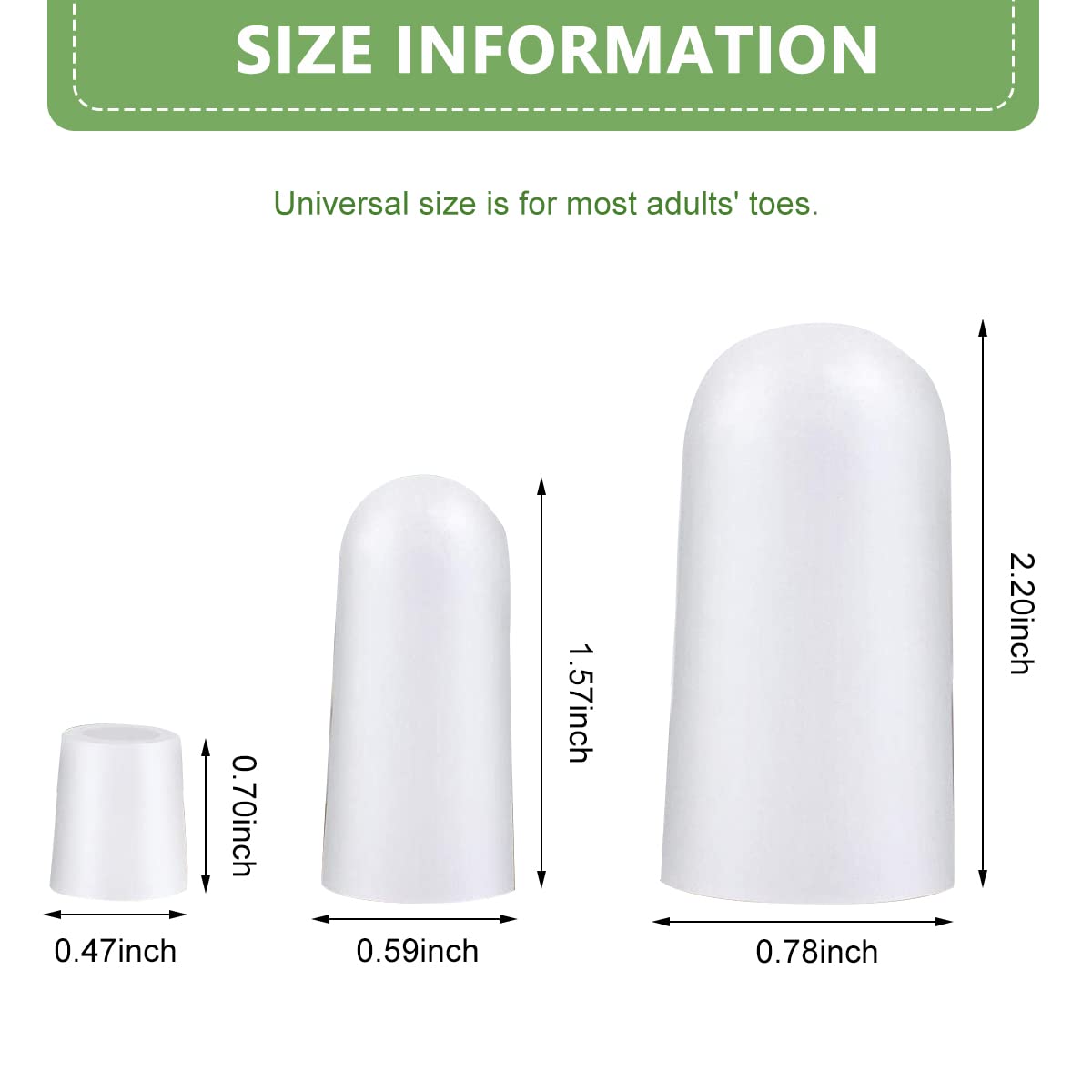 MAYCREATE Toe Protector Set for Corns and Blisters with Soft Gel Sleeves 10Pcs | Washable