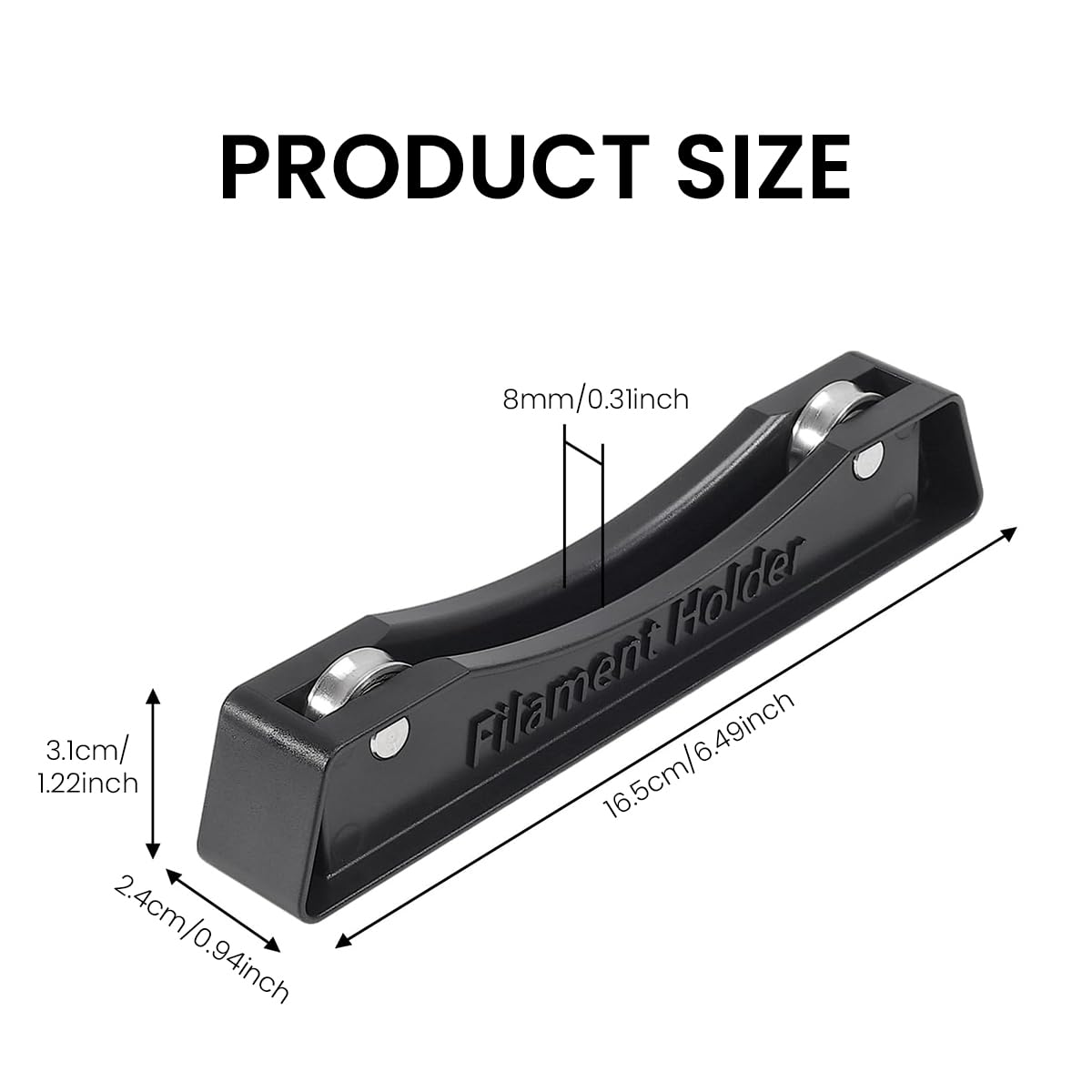 Serplex® 2Pcs 3D Printer Filament Spool Holder Universal Filament Holder Fits All Spools of Any Size and All Filament Types for Pla/abs/TPU/Other 3D Printing Materials