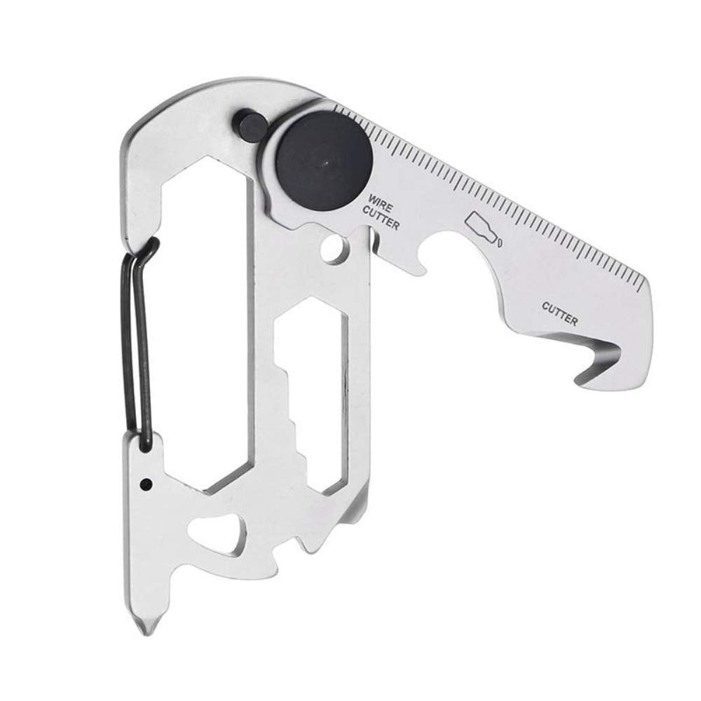 Proberos Mini EDC Camping Keychain Kit for Outdoor Use with Bottle Opener and Multitool Gear