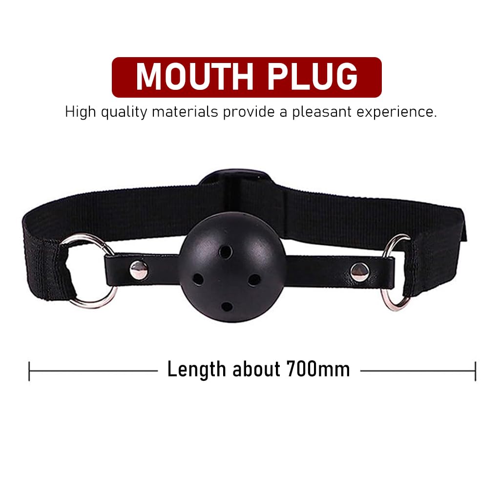 Zibuyu Wrist Accessories Kit with Ankle Ties and Eye Masks for Night Games | 9pcs Set