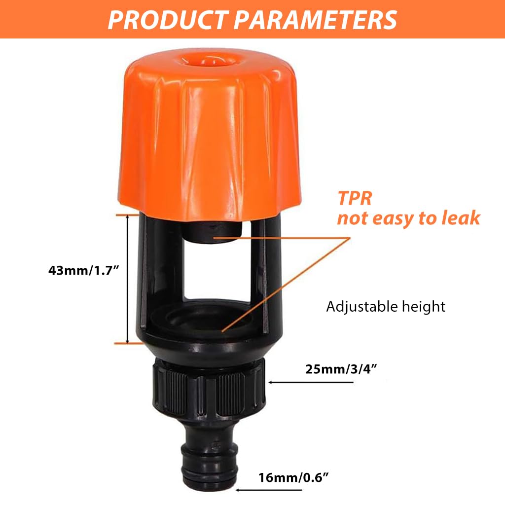 Supvox Hose Pipe Connector for Garden and Car Washing with Quick Release System | 1/2 in ABS Leak Proof Adapter