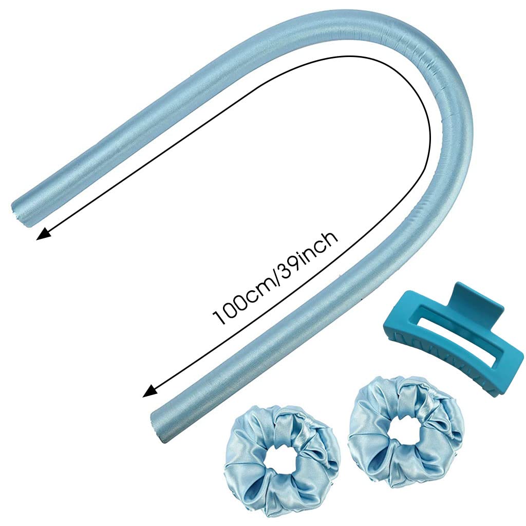 MAYCREATE Heatless Curling Rod Headband for Overnight Use with Pearl Cotton Ribbon | No Heat Hair Curlers for Long and Medium Hair