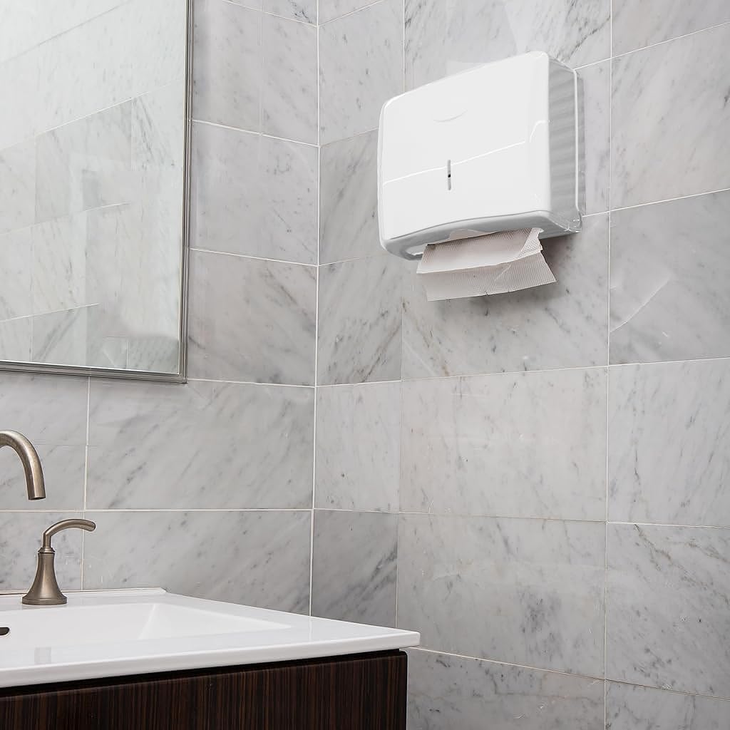 HASTHIP Paper Towel Dispenser for Bathroom and Kitchen with Lock and Large Capacity | ABS Wall Mounted Waterproof Tissue Box