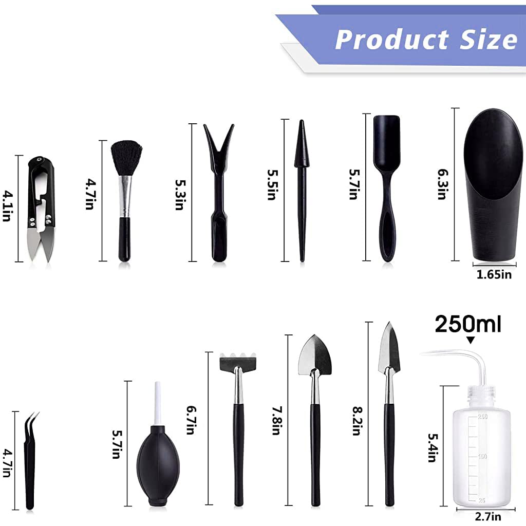 HASTHIP Gardening Tools Kit with 28 pcs Set and Storage Bag for Home Planting | Includes Mat