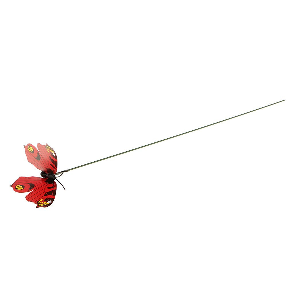 Supvox® Magideal Colorful Flying Butterfly On Stick Model Home Garden Lawn Ornament 7X5.5Cm