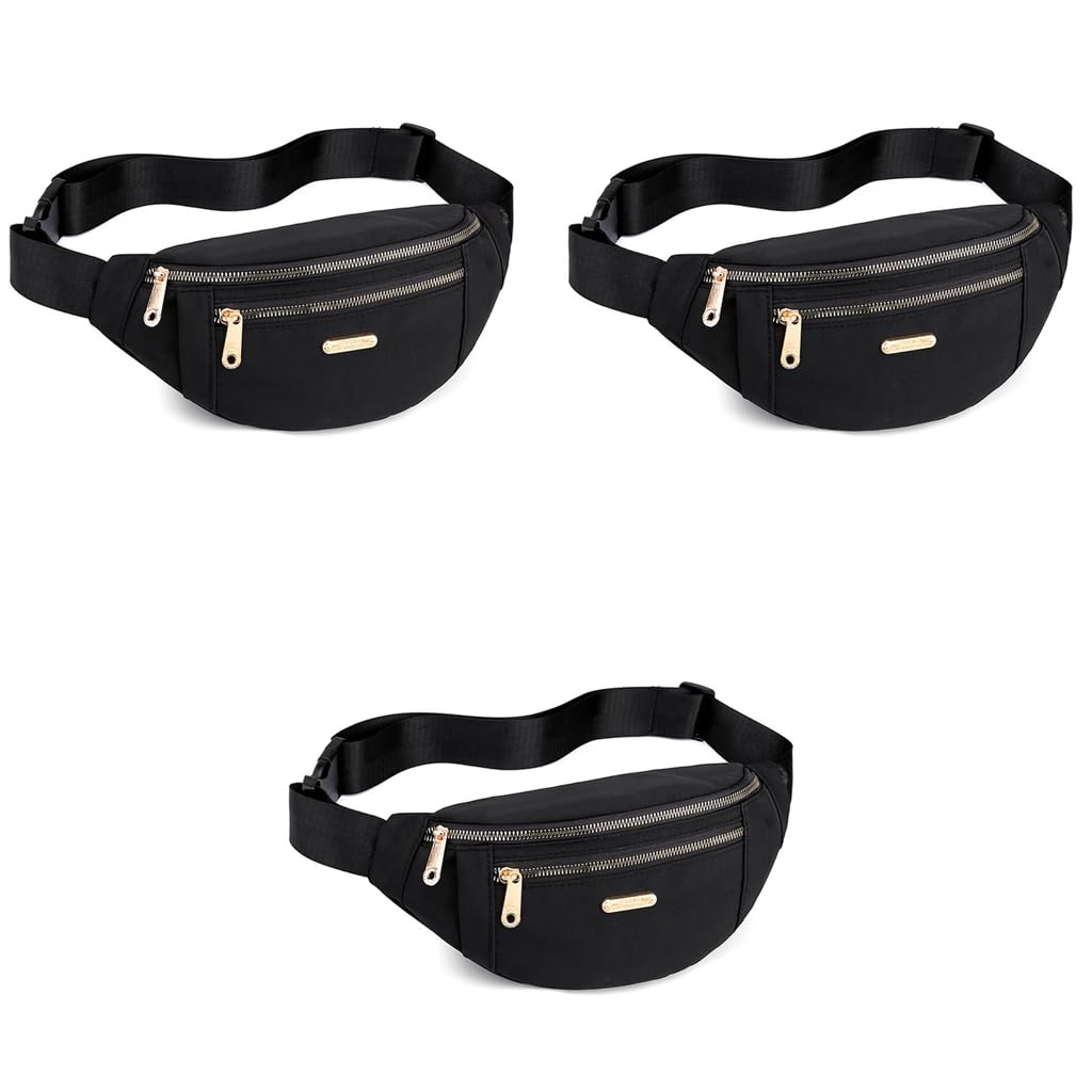 PALAY Waist Bags for Women featuring Oxford Cloth Waterproof Design | 3PCS Lightweight Set