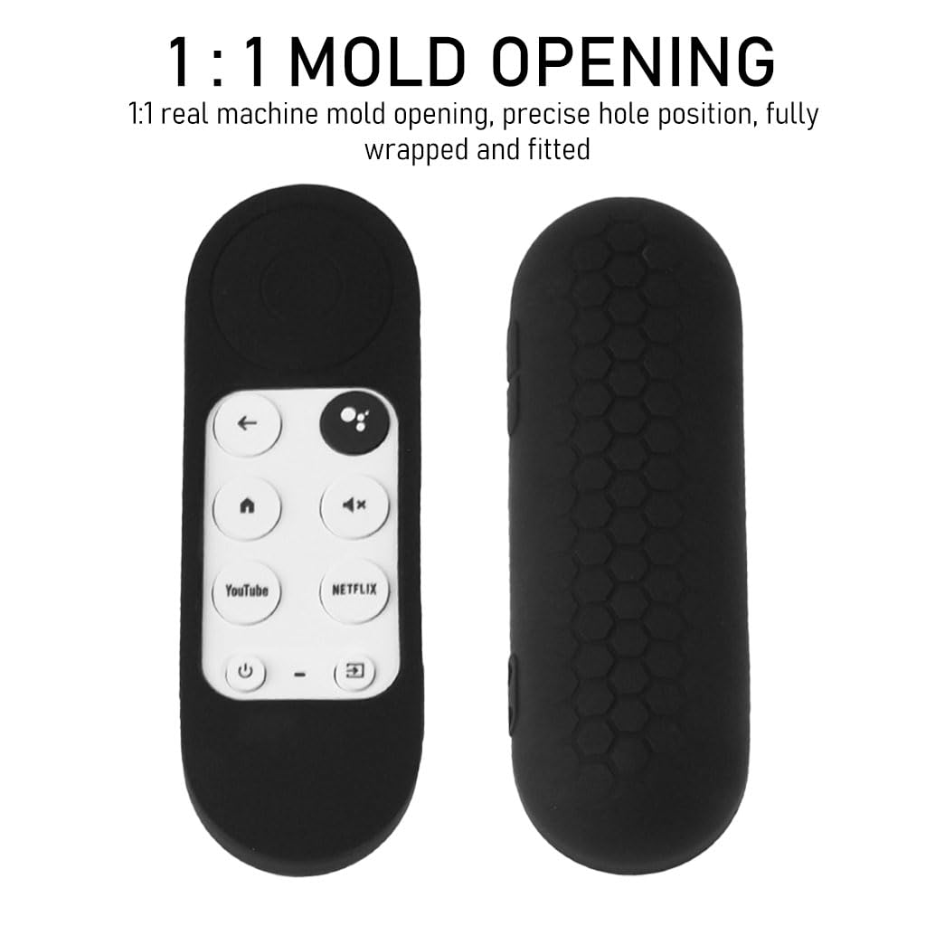 ZORBES Remote Control Cover for Google Chromecast 2020 4K Set of 2 Silicone Sleeves