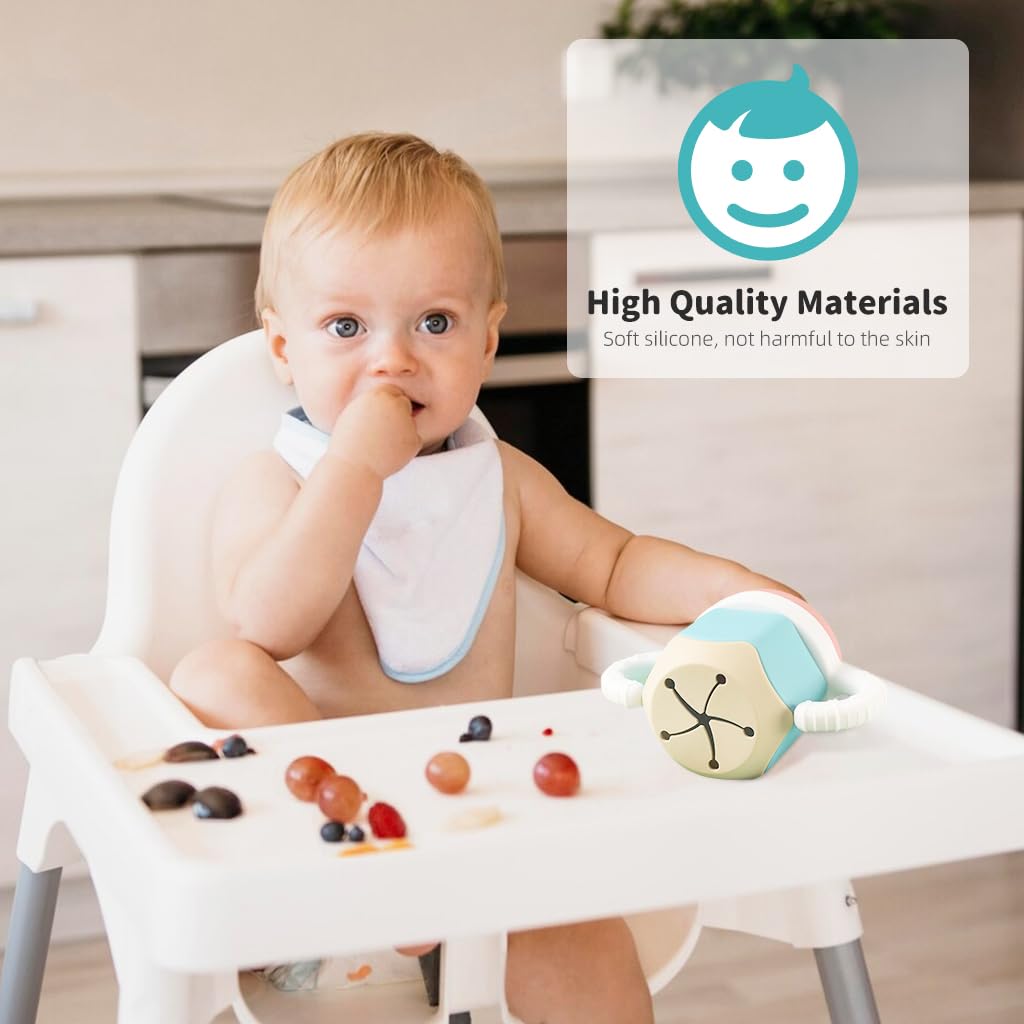 SNOWIE SOFT Silicone Cup for Baby with 2 Lids and Straw featuring Air Vent Design | 80x135mm BPA-Free Sippy Cup