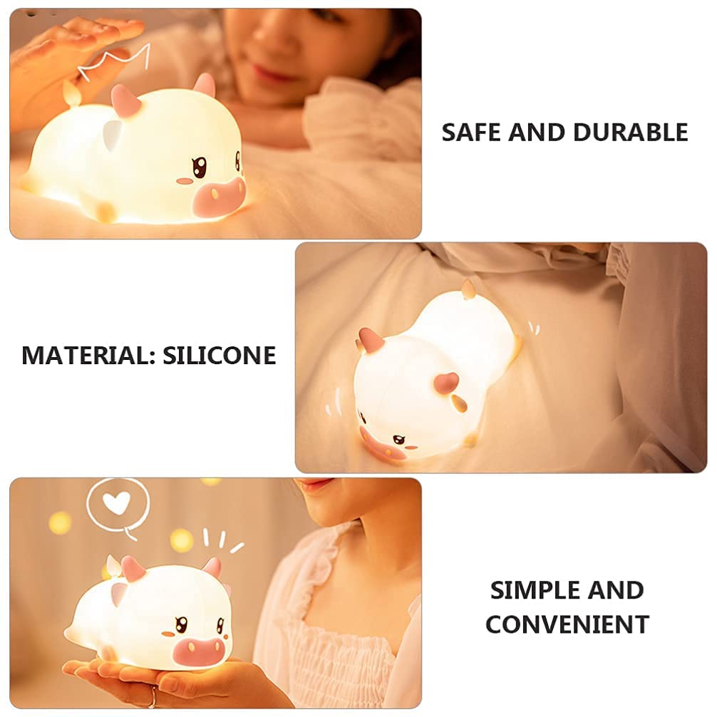 Verilux® Cute Baby Night Light Toys for 2-8 Year Old, 7 Colour Changing Star Night Lights Silicone Star Night Lamp, Chargeable Battery Nightlight for Childrens Bedroom Bedside Birthday Decor Gifts