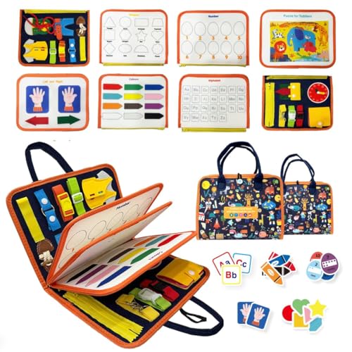ZIBUYU® Exorany Busy Board Montessori for Toddler Boy