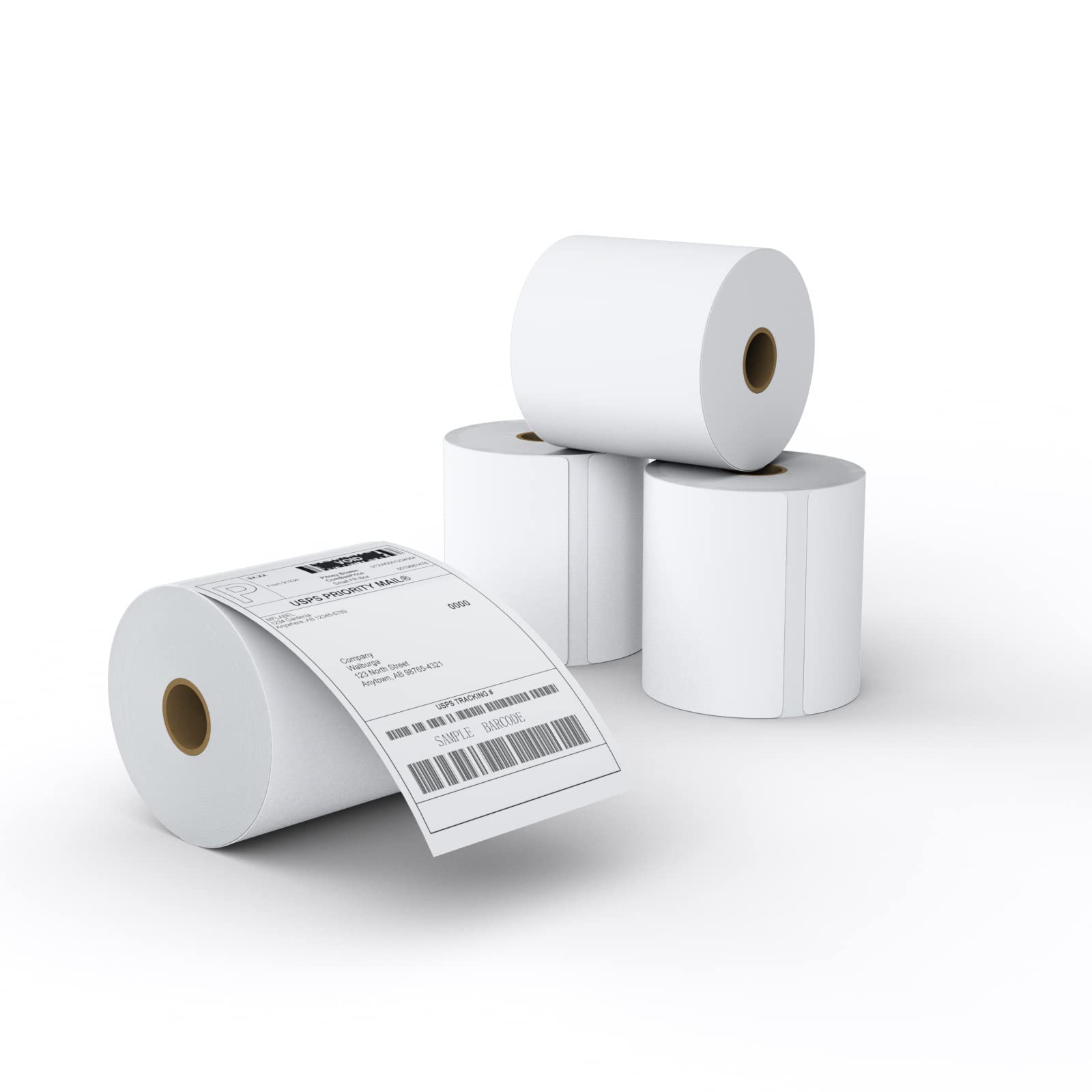 MFLABEL Direct Thermal Shipping Labels for Zebra Printers 4x6 in 4 Rolls of 450 | Strong Adhesive