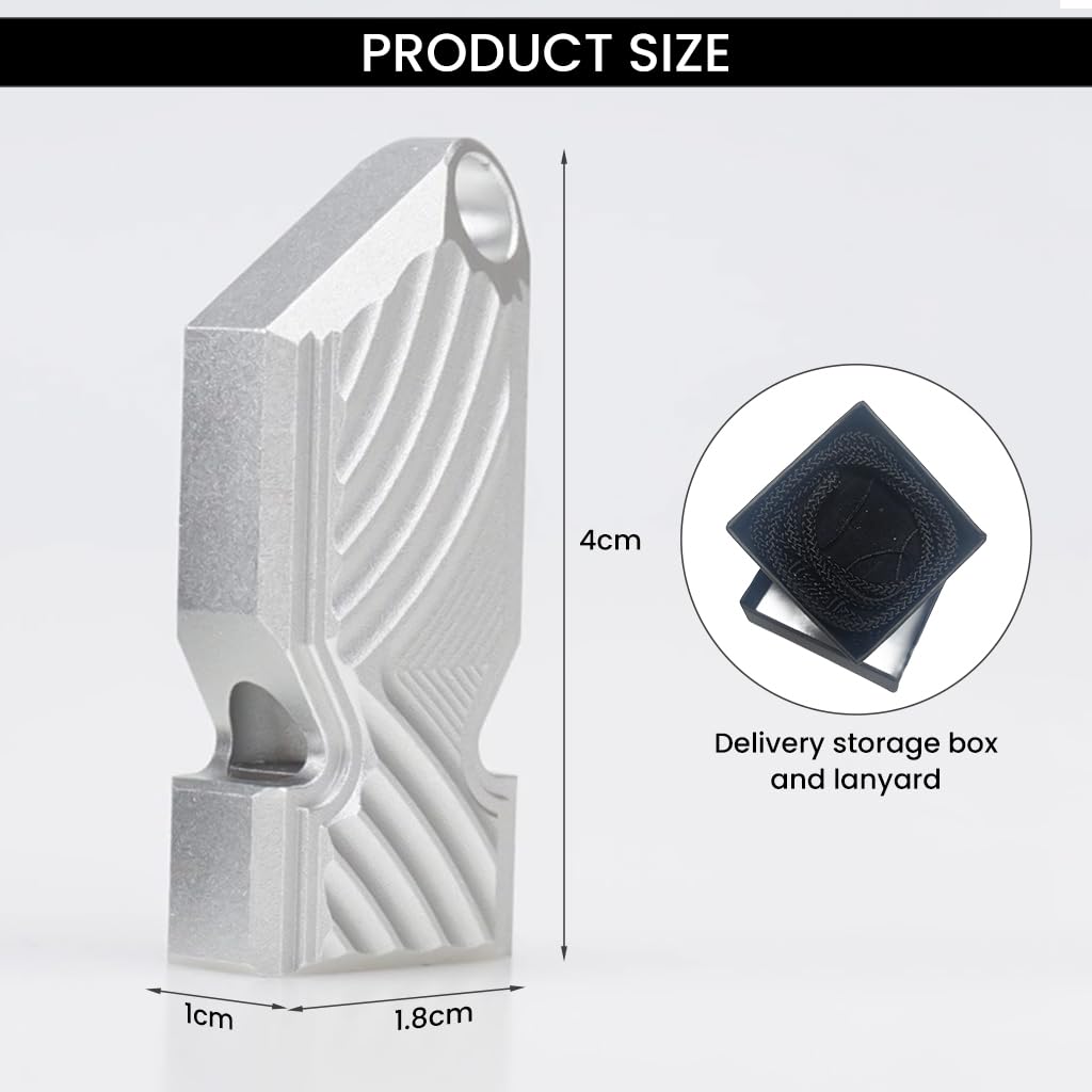 Supvox Emergency Whistle for Outdoor Safety with 120dB Sound featuring Double Tube Design