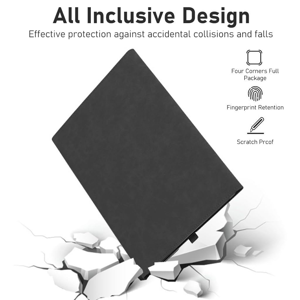 ZORBES Laptop Case for Surface Pro 9 13 inch with Flip Open Design and TPU Protection | Black 2 PCS