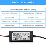 ZORBES® 2A Smart 3 Stage Muilt-Procteciton & Indicator 12V Battery Charger for Lead-Acid or ONLY SLA Batteries for Motorcycles Cars