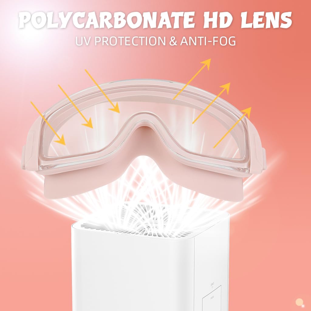 PROBEROS Swimming Goggles for Men and Women with No Leaking Anti-Fog Lens | Pink UV Protection