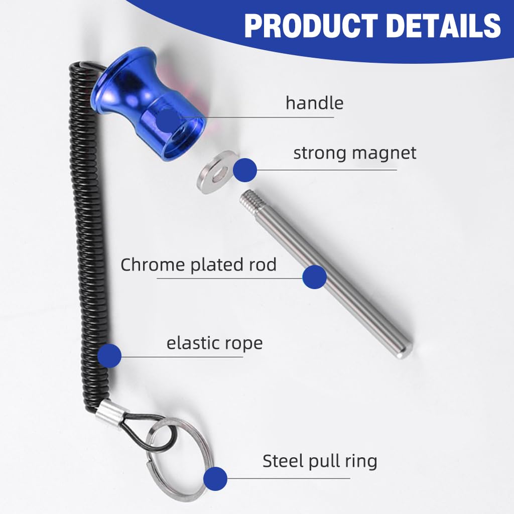 Proberos Weight Stack Fit Pins for Gym with Spring Coiled Lanyard & Keyring | Aluminum Alloy 2 Pcs