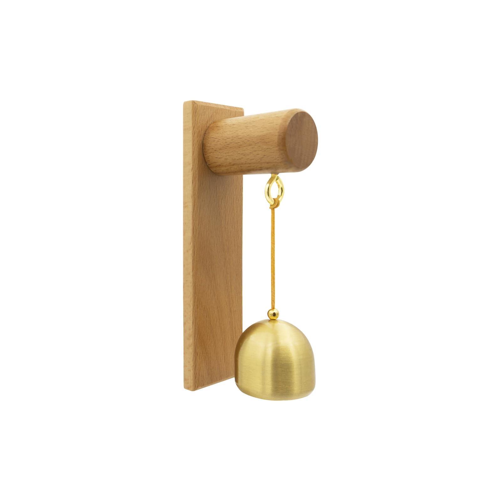 HASTHIP® Wooden Door Bell - Door Bell Without Wire Bells for Doors Opening Dog Doors Bells-Beige Dopamine Magnetic Store Entrance Doorbell Doorbells Can Be Used As A Gift