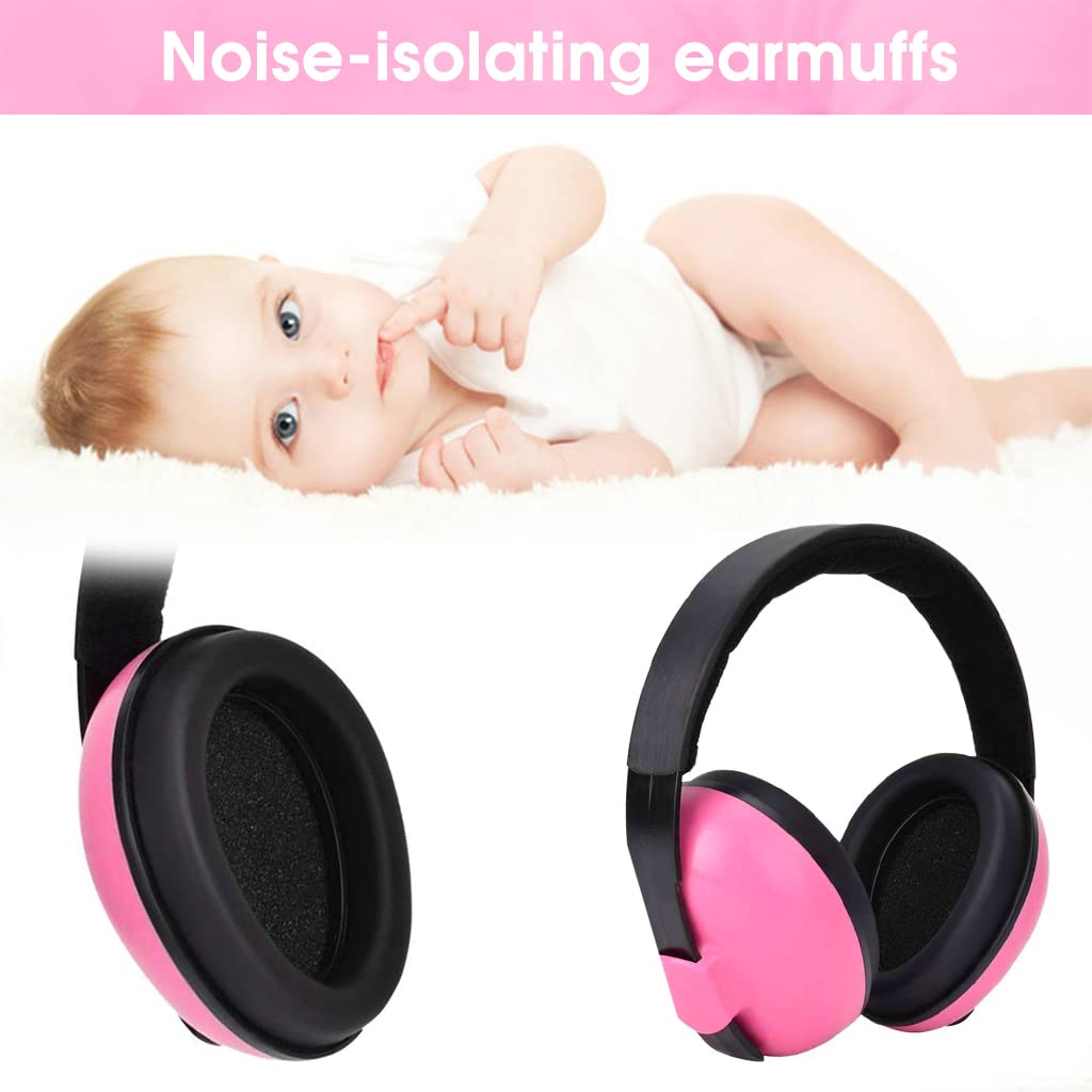 SNOWIE SOFT Noise Cancellation Ear Muffs for Baby with 21db Reduction and Soft PU Liner | Adjustable Fit for 0–3 Years
