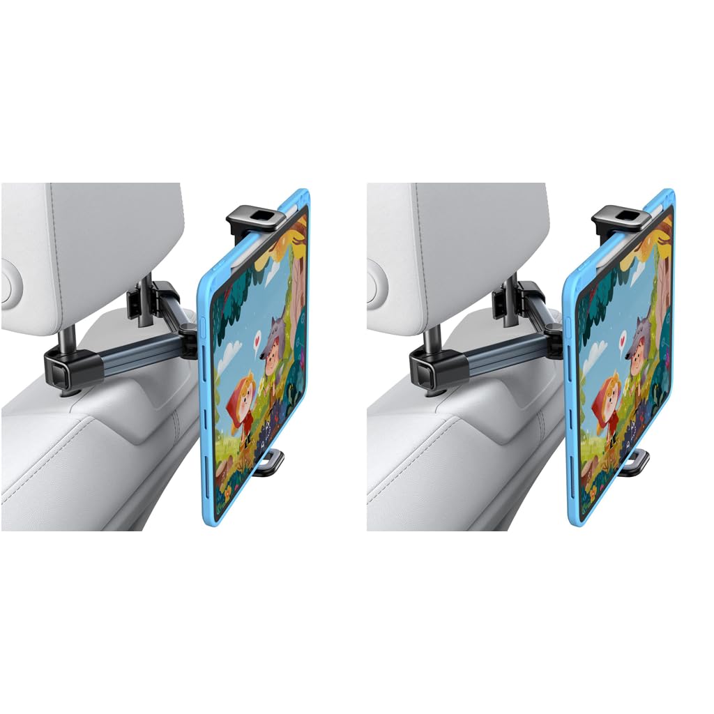 STHIRA Car Tablet Holder for Back Seat with 360° Rotation Arm | Fits 4.7–13 in Devices