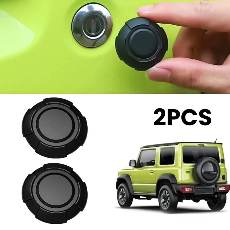 STHIRA® 2PCS Keyhole Covers Security Door Lock Key Hole Protection Trim for Suzuki Jimny 2019 2020 2021 2022 2023 2024 2025